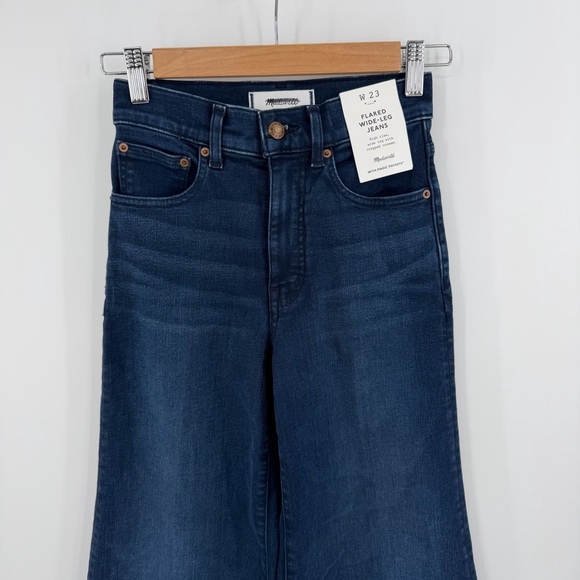 Madewell Flared Wide-Leg Crop Jeans Size 23 - Picture 3 of 10